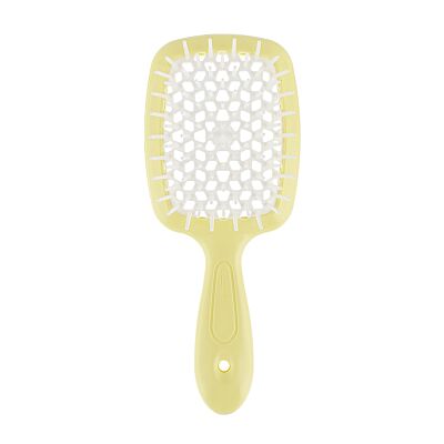 Janeke Superbrush Small – szczotka do włosów, cytrynowo-biała