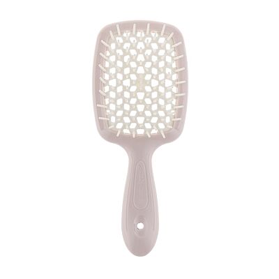 Janeke Superbrush Small – szczotka do włosów pudrowa z białym