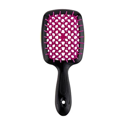 Janeke Superbrush Small Szczotka do włosów czarna z fuksją