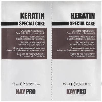 Keratin Szampon+Maska z keratyną 15+15 ml