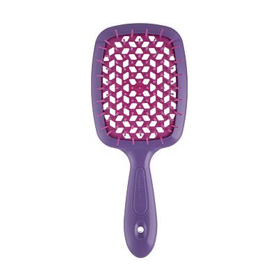 Superbrush Szczotka do włosów w kolorze fuksji z malinowym