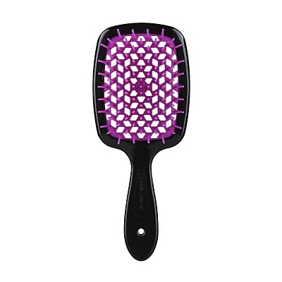 Superbrush Szczotka do włosów czarna z fuksją