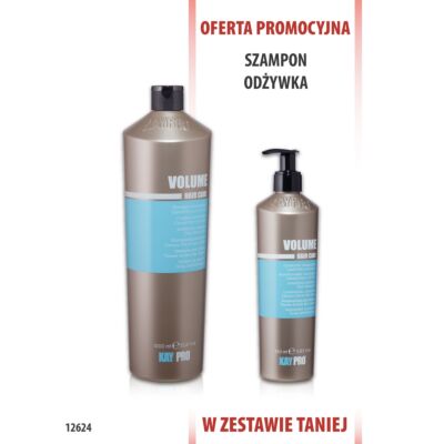 KayPro Szampon zwiększający objętość 1000ml + Odżywka 350ml