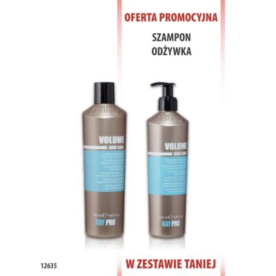 KayPro Szampon zwiększający objętość 350 ml + Odżywka 350 ml