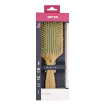 Pneumatic Hairbrush Oak Wood for Detangling Hair