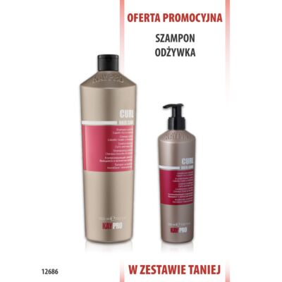 KayPro Curl Szampon 1000 ml + Odżywka 350 ml
