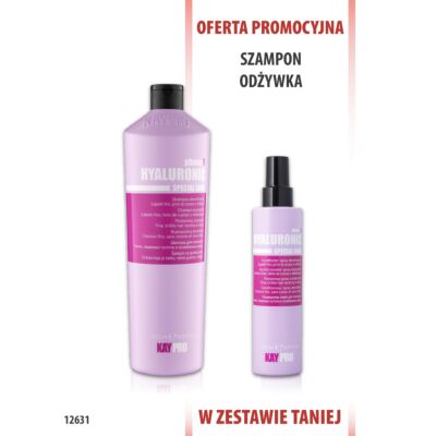 KayPro Szampon Hialuronowy 1000 ml + Odżywka w sprayu 200 ml