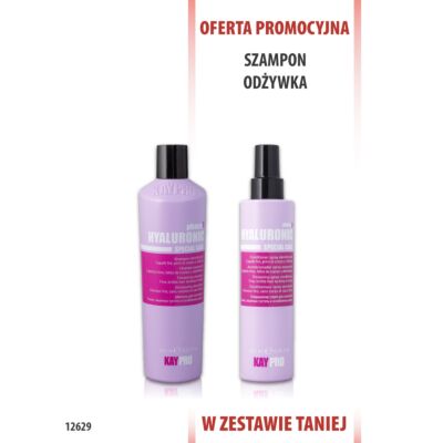 KayPro Szampon hialuronowy 350 ml + Odżywka w sprayu 200 ml