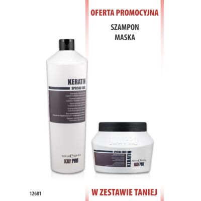 KayPro Keratin Szampon 1000 ml + Maska 500 ml