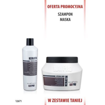 KayPro Keratin Szampon 350 ml + Maska 500 ml