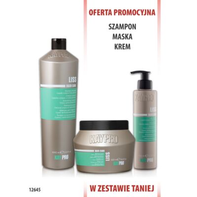 KayPro Liss Szampon 1000 ml + Maska 500 ml + Mleczko 200 ml