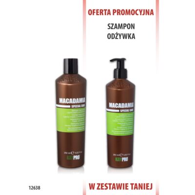 KayPro Macadamia Szampon 350 ml + Odżywka 350 ml