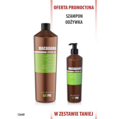 KayPro Macadamia Szampon 1000 ml + Odżywka 350 ml