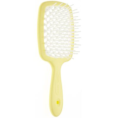 Superbrush Szczotka do włosów pastelowo żółta z białym