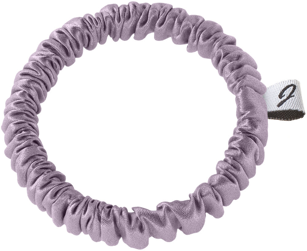 Mała materiałowa gumka do włosów jasnoróżowa