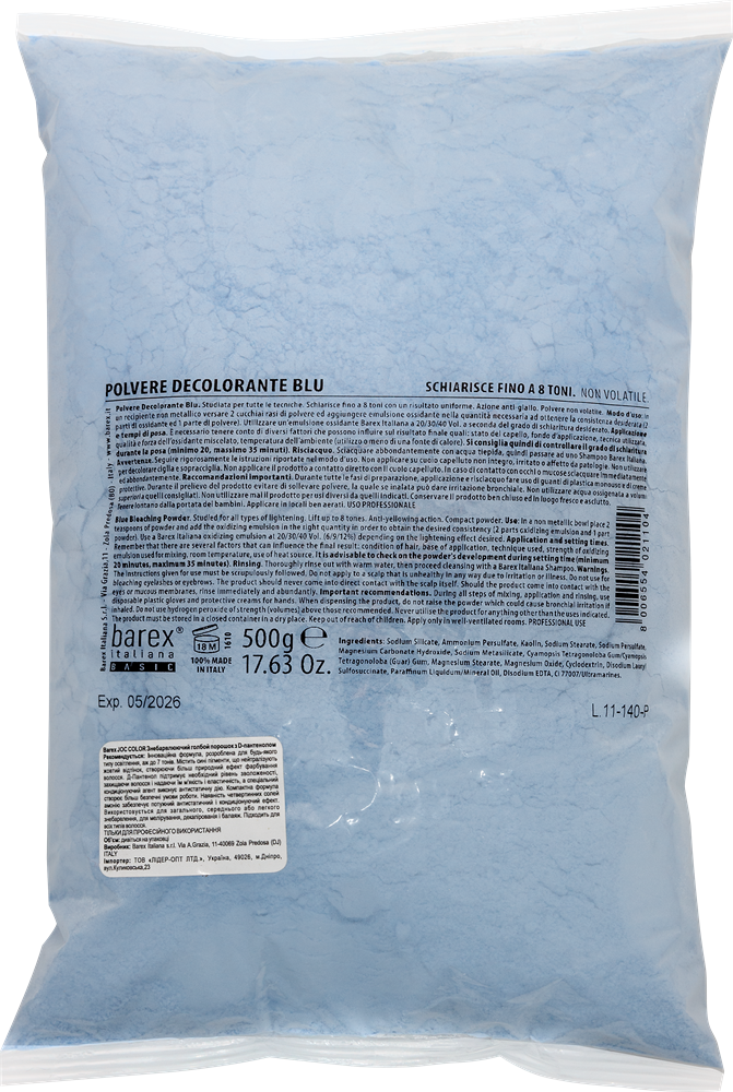 BASIC Blu Odbarwiający puder niebieski (opakowanie)