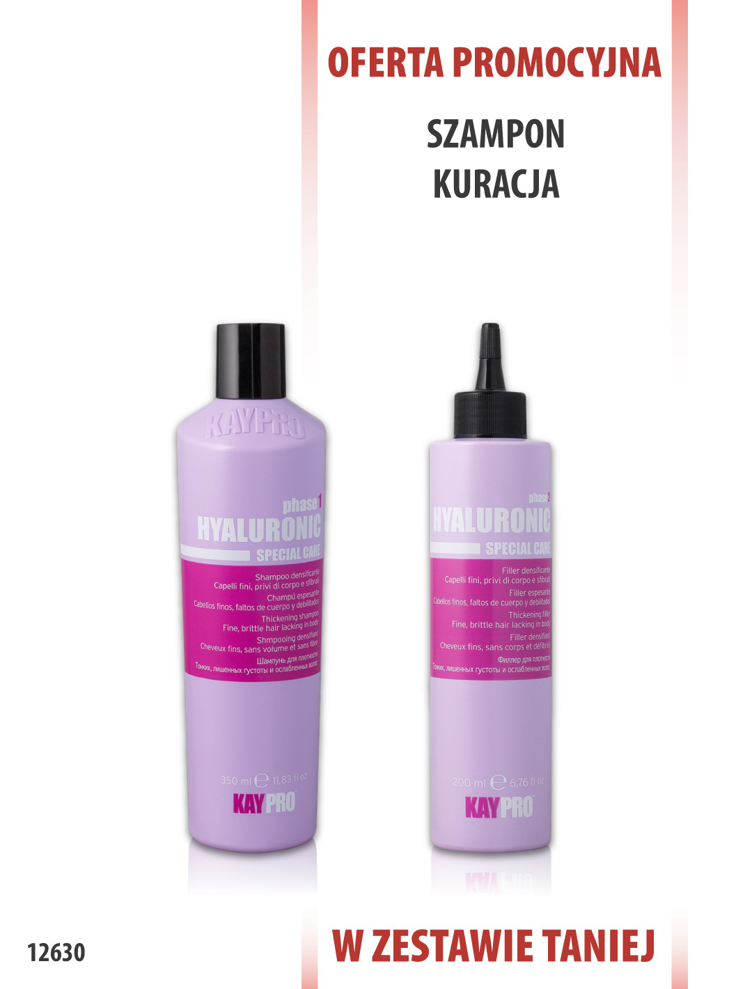 KayPro Szampon Hialuronowy 350 ml + Kuracja 200 ml