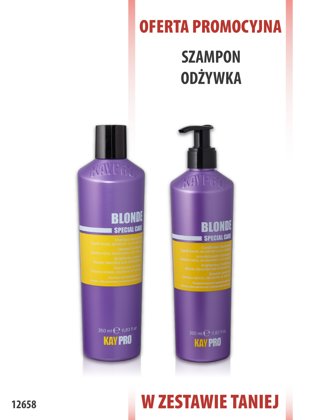 KayPro Blond Szampon 350 ml + Odżywka 350 ml