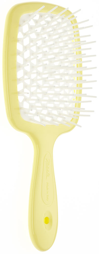 Superbrush Szczotka do włosów pastelowo żółta z białym