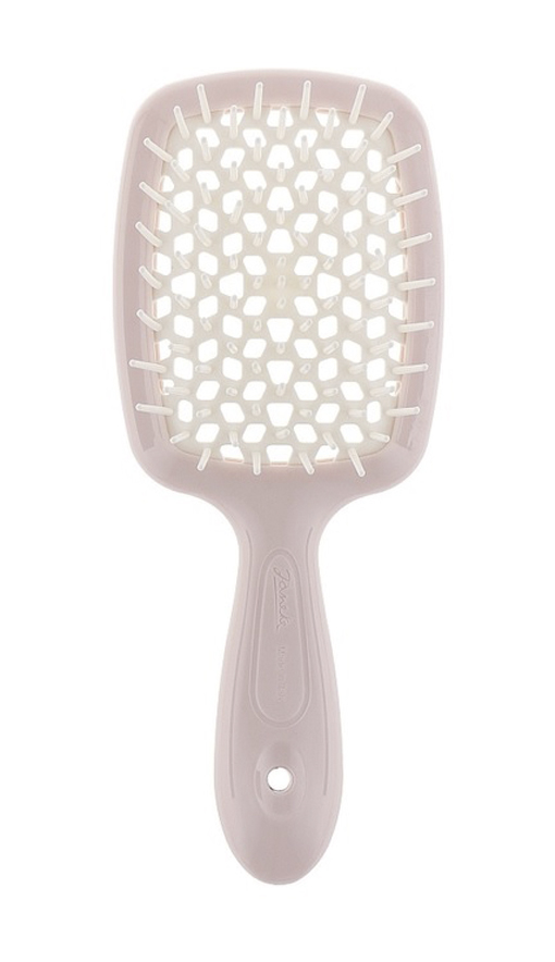 Janeke Superbrush Small – szczotka do włosów pudrowa z białym