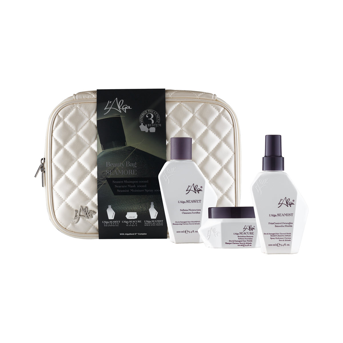 Seamore Beauty SET 2 (szampon 100ml + maska 100ml + spray 100ml + kosmetyczk