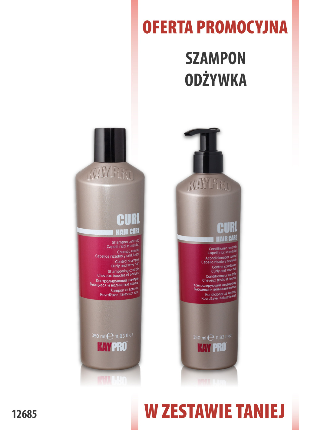 KayPro Curl Szampon 350 ml + Odżywka 350 ml