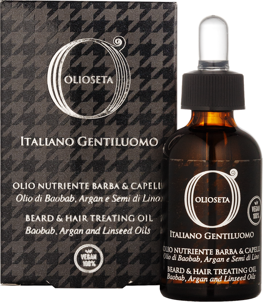 OLIOSETA Italiano Gentiluomo Odżywczy olejek do brody i włosów
