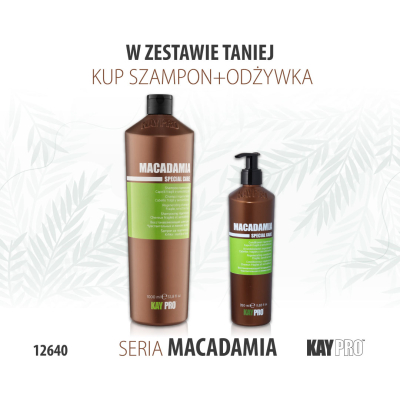 12640 KayPro Macadamia Szampon 1000 ml + Odżywka 350 ml