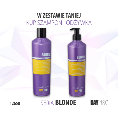 12658 KayPro Blond Szampon 350 ml + Odżywka 350 ml