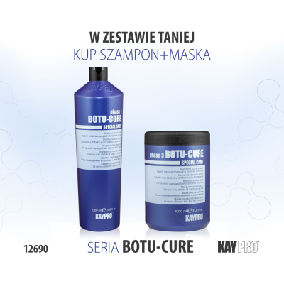 12690 KayPro Botu Cure Szampon 1000 ml + Maska 1000 ml